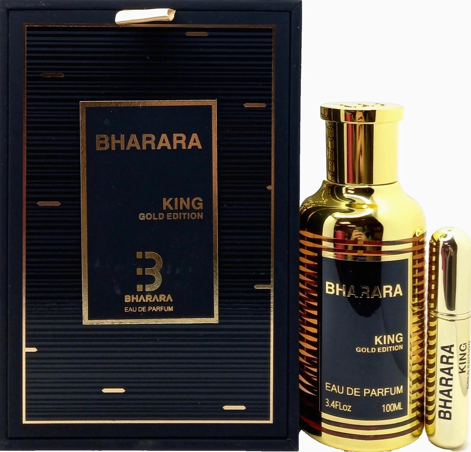 Bharara King Gold Edition Eau De Parfum Spray For Men 3.4 Oz / 100 ml Brand New